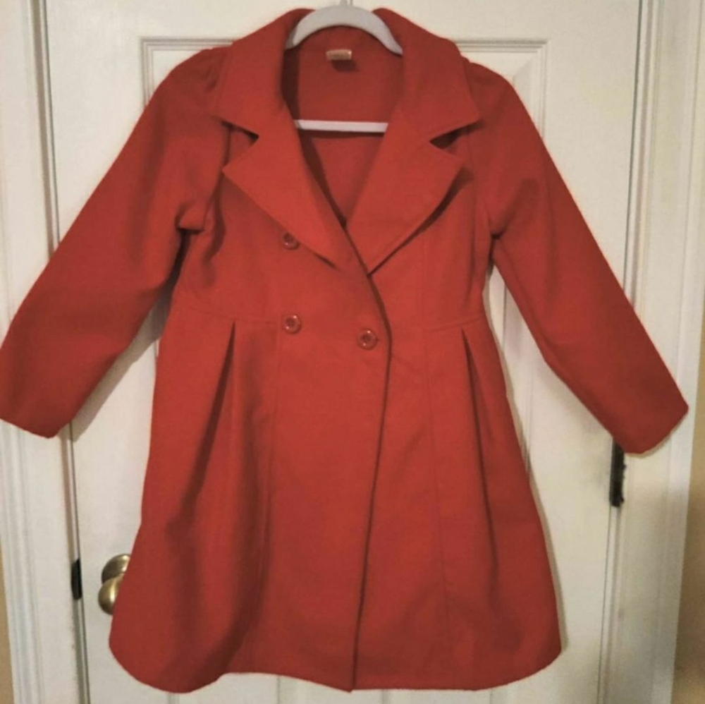 Girls Red Coat Size 12